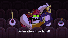 wander over yonder lord hater animation is so hard animation animating