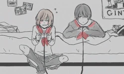 couples playing video games drawing