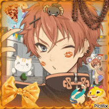 a picture of a boy with a crown on his head and the word picmix on the bottom right corner