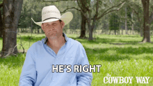 hes right booger brown the cowboy way i agree with him hes correct