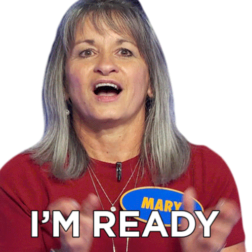Im Ready Mary Sticker - Im Ready Mary Family Feud Canada Stickers