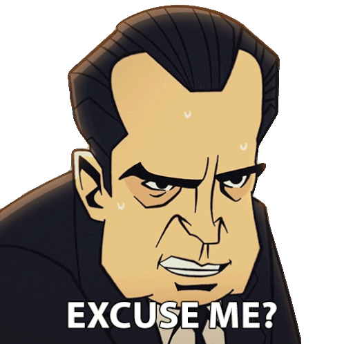 Excuse Me President Richard Nixon Sticker - Excuse Me President Richard Nixon Agent Elvis Stickers