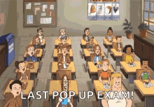 School Last Pop Up Exam GIF