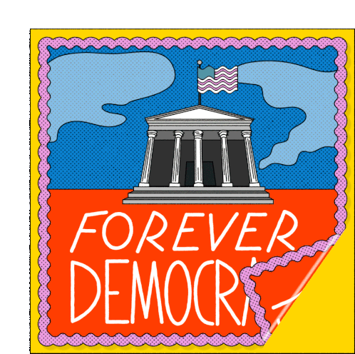 Moveon Forever Democracy Sticker - Moveon Forever Democracy Democracy Stickers