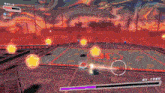 a video game with a score of 078 and purple lines