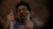 Fighting A Goat - How I Met Your Mother GIF - How I Met Your Mother Ted Mosby Josh Radnor GIFs