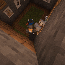 a minecraft scene with the word cuntville on the hill
