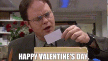 Happy Valentine'S Day Dwight Schrute GIF