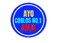 Nomor Urut 1 Coblos Amin Sticker
