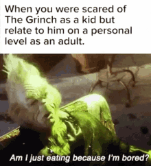 The Grinch Bored Eating GIF - The Grinch Bored Eating Relate GIFs