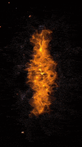 the word volume is surrounded by flames on a dark background