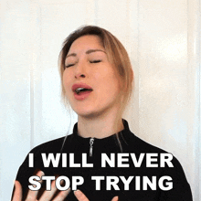 I Will Never Stop Trying Tracy Kiss GIF - I Will Never Stop Trying Tracy Kiss I Will Never Give Up GIFs