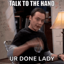Talk To The Hand Stop GIF