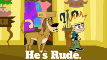 johnny test hes rude he is rude rude hes not very nice