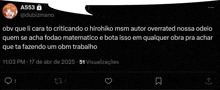 a screenshot of a tweet from dubizmano shows the time as 11:03 pm