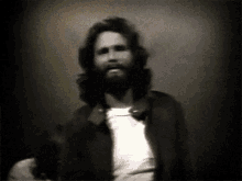 Jim Morrison Black And White GIF