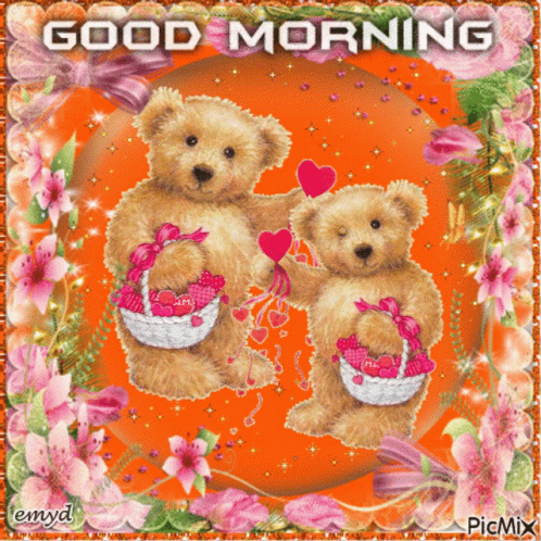 Cute Teddy Bear - Good Morning Gif Pictures, Photos, and Images