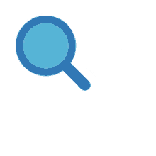 magnifying glass searching hovering