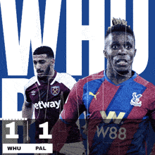 West Ham United F.C. (1) Vs. Crystal Palace F.C. (1) Half-time Break GIF - Soccer Epl English Premier League GIFs