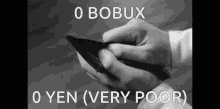 0bobux 0yen very poor wallet no money