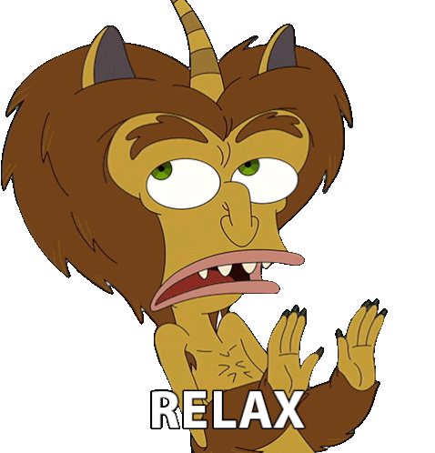 Relax Maury Beverly Sticker - Relax Maury Beverly Big Mouth Stickers