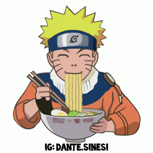 AI Art Generator: Naruto and luffy eating ramen together