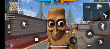 a screenshot of a video game shows a monster with big eyes