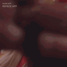 a man with long blonde hair and a beard is being made with reface app
