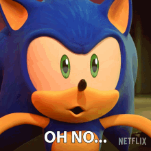 Oh No Sonic The Hedgehog GIF - Oh No Sonic The Hedgehog Sonic Prime GIFs