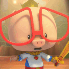 Frightened Piggy And Friends GIF - Frightened Piggy And Friends GIFs