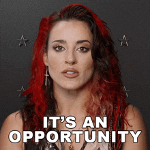 It'S An Opportunity Cara Maria Sorbello GIF - It'S An Opportunity Cara Maria Sorbello The Challenge World Championship GIFs