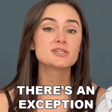 There'S An Exception Ashleigh Ruggles Stanley GIF - There'S An Exception Ashleigh Ruggles Stanley The Law Says What GIFs