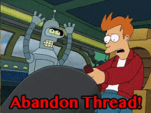 Abandon Thread GIF - Abandonthread Futurama GIFs