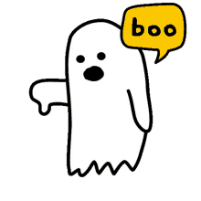 boo ghost bo ghost thumbs down halloween