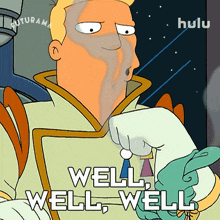 well well well zapp brannigan futurama what do we have here sarcastic pondering