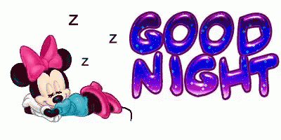 Sleeping Good Night GIF - Sleeping Good Night Minnie Mouse - Discover ...