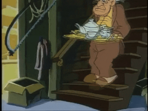 Von Zell flees the basement and knocks down Sefton