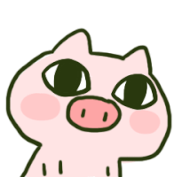 Wechat Pig Blank Stare Sticker - Wechat Pig Blank Stare Stickers