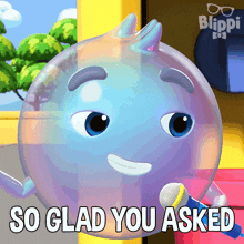 So Glad You Asked Marvin Bubbly GIF - So Glad You Asked Marvin Bubbly Blippi Wonders Educational Cartoons For Kids GIFs
