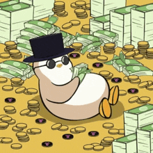 Penguin Money GIF - Penguin Money Tenset GIFs