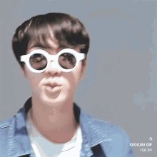 Jin Glasses Funny GIF - Jin Glasses Funny GIFs