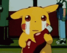 Sad Pikachu GIF - Sad Pikachu Broken Bottle GIFs