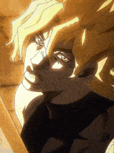 dio from jojo 's bizarre adventure is shown in a close up
