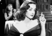 Bette Davis Smoking GIF