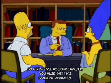 The Simpsons The Lawyer Monkey GIF