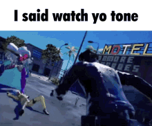 I Said Watch Yo Tone I Said Watch Your Tone GIF - I Said Watch Yo Tone I Said Watch Your Tone No More Heroes GIFs