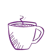 a cup of coffee with steam coming out of it