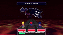 a screenshot of a video game with blindness on sam
