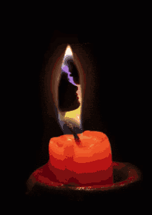 animated burning candle wallpaper