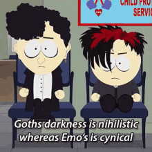 Goths Vs Emos GIF - South Park Season20 Goths GIFs